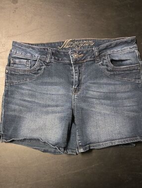 Dark Blue Denim Jean Shorts